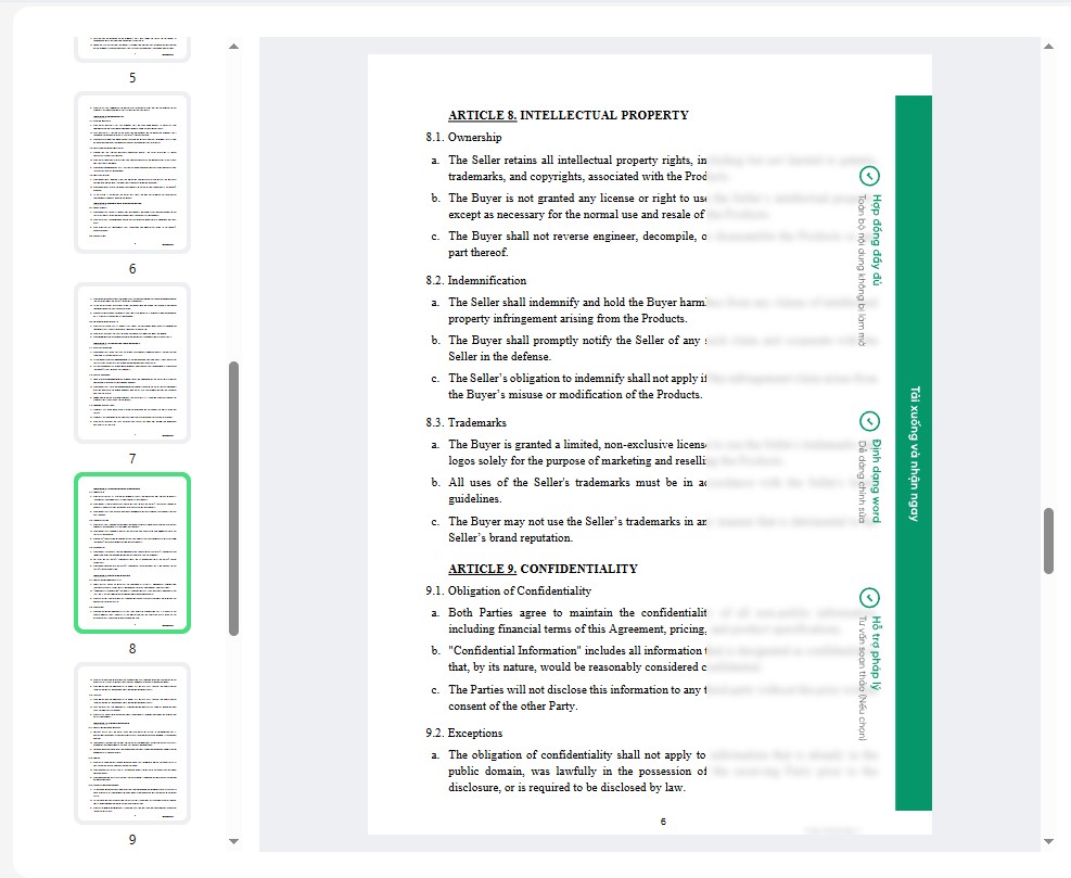 Hợp đồng mua bán hàng hóa tiếng anh - sale contract 2