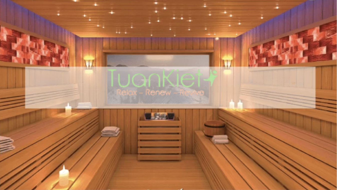Phòng xông hơi cao cấp lắp đặt tại Spa