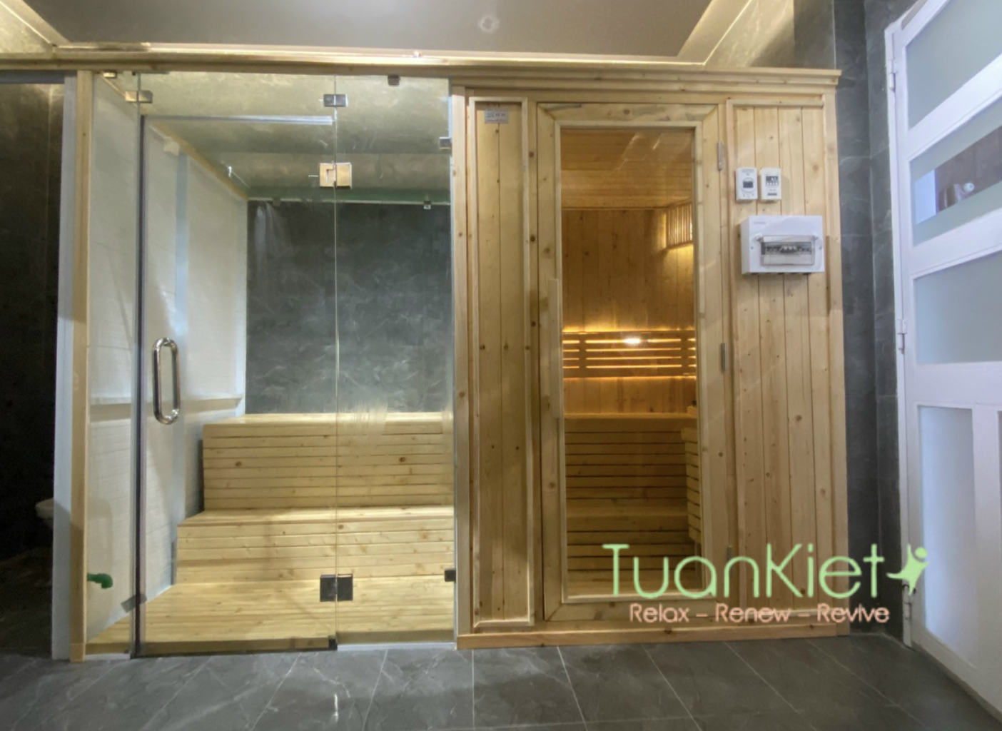 Phòng xông hơi lắp đặt tại gia đình