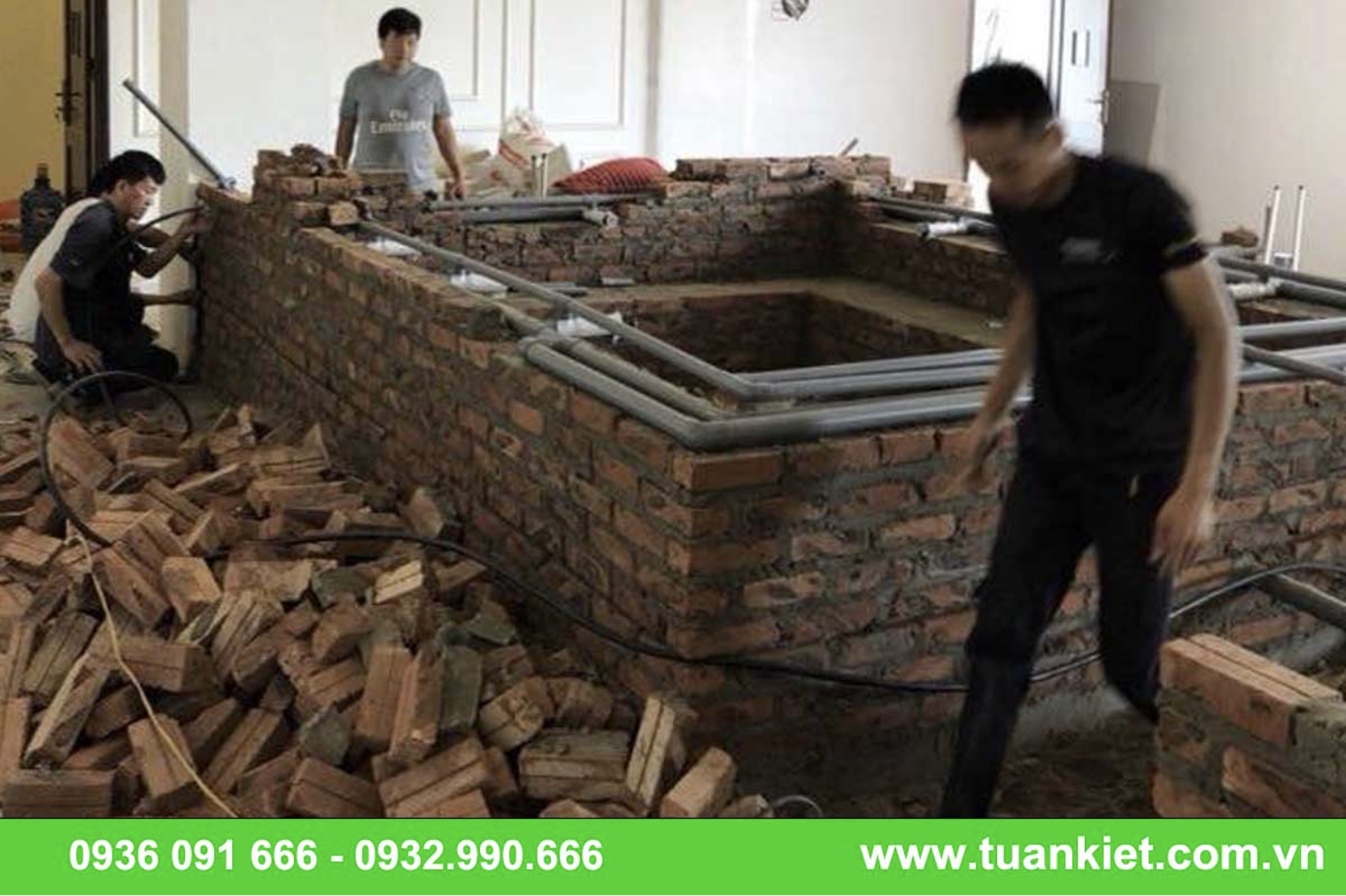 Đội ngũ thi công tại công trình