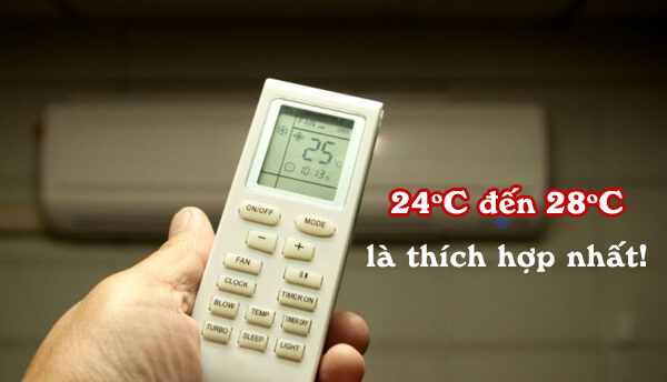 Dùng điều hoà mùa hè với nhiệt độ hợp lý