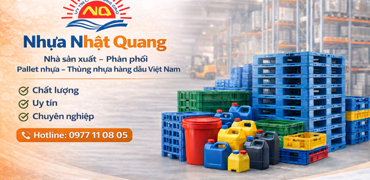 Pallet nhựa chịu lực - chịu tải giá rẻ Nhật Quang